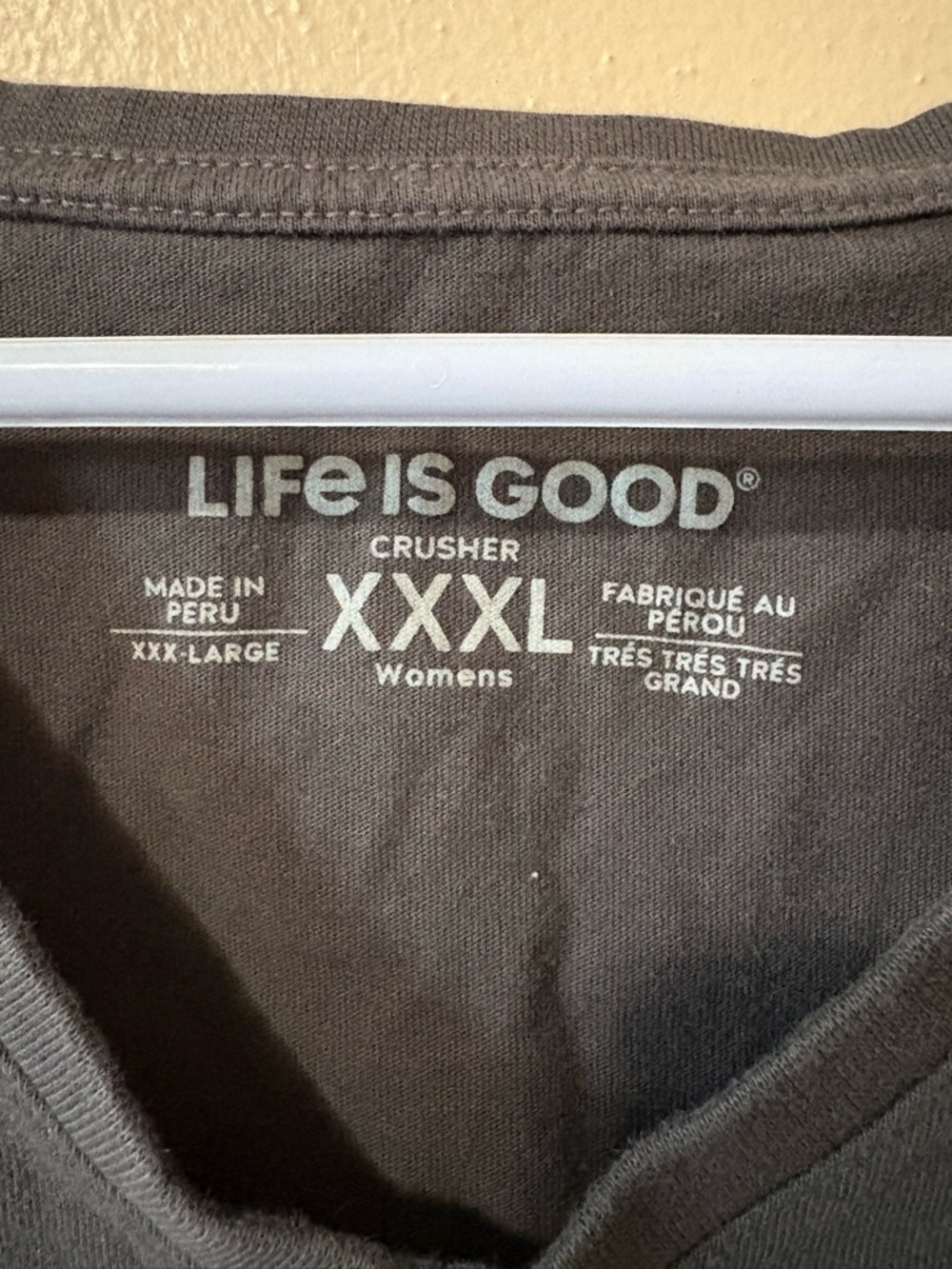 Life is Good Women's Flowerful Love Long Sleeve Crusher Vee Size XXXL 100%cotton - Picture 5 of 8